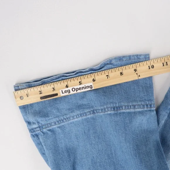 AG Adriano Goldschmied Light Blue Flare Jeans - Picture 10 of 13